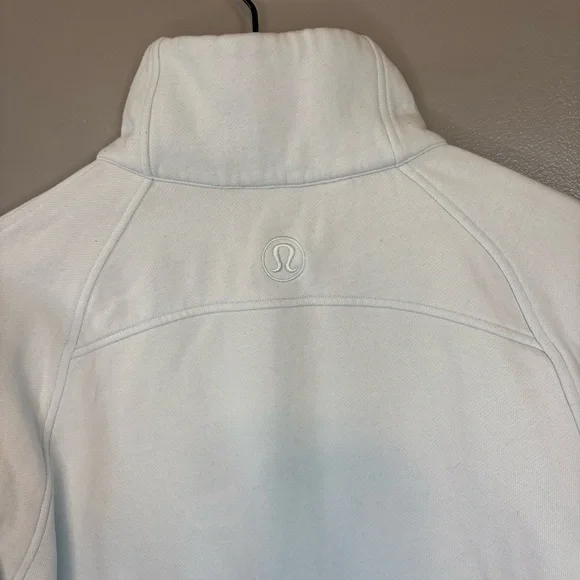 Lululemon M/L Scuba Oversize Funnel Neck Sweatshirt Blue Linen - Picture 6 of 7